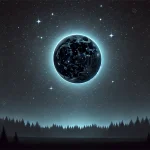 Star-filled night sky during the rare Black Moon of December 30, 2024